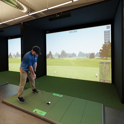 Carl's Place DIY Golf Simulator Enclosure Kit & Impact Screen, Premium Tier For Indoor Golf