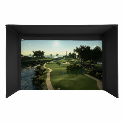 Carl's Place DIY Golf Simulator Enclosure Kit & Impact Screen, Premium Tier For Indoor Golf