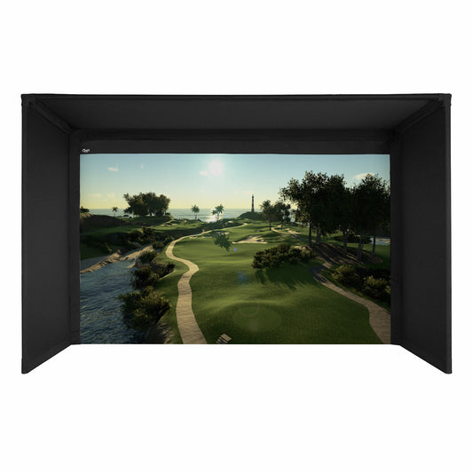 Carl's Place Golf Simulator Enclosure Kit & Impact Screen, Premium Tier For Indoor Golf - COMPLETE KIT